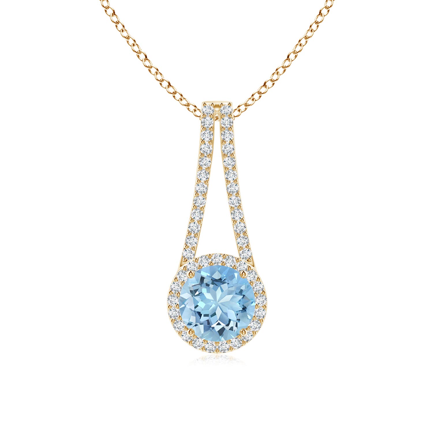 AAAA - Aquamarine / 1.39 CT / 14 KT Yellow Gold