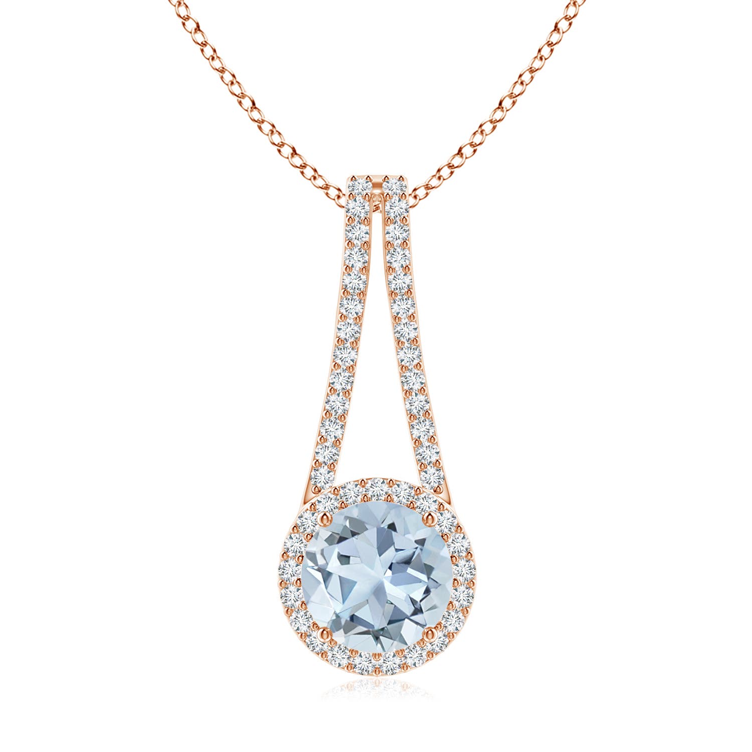 A - Aquamarine / 1.98 CT / 14 KT Rose Gold