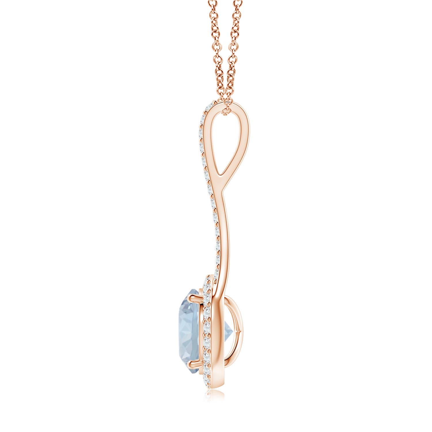 A - Aquamarine / 1.98 CT / 14 KT Rose Gold