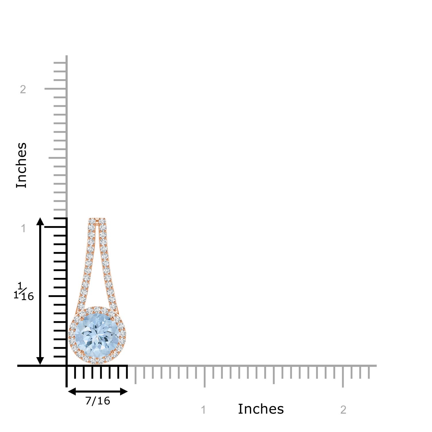 AA - Aquamarine / 1.98 CT / 14 KT Rose Gold