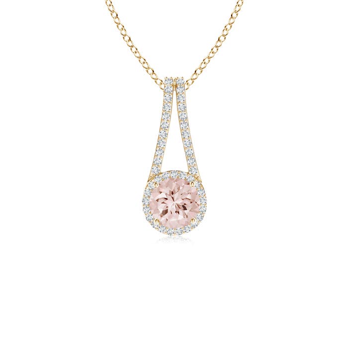 AA - Morganite / 0.92 CT / 14 KT Yellow Gold