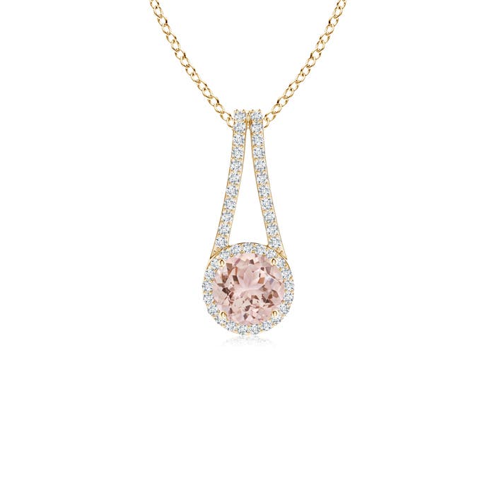 AAA - Morganite / 0.92 CT / 14 KT Yellow Gold