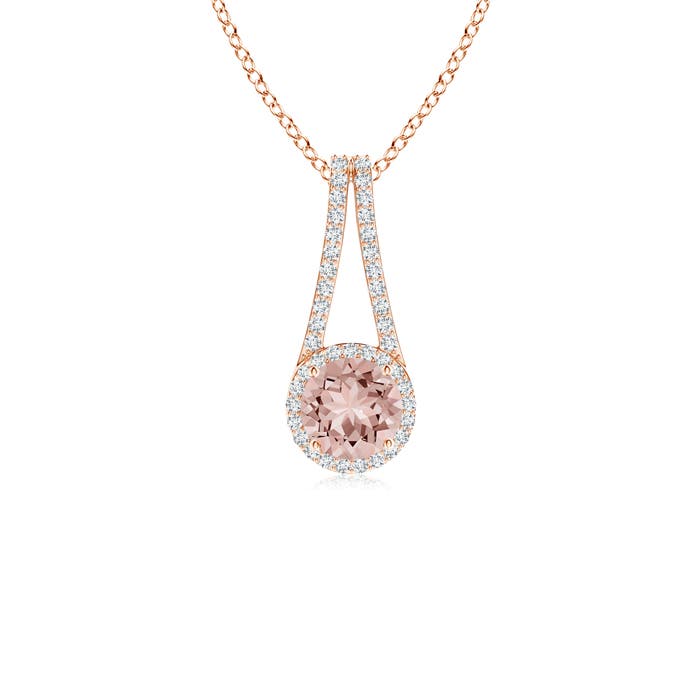 AAAA - Morganite / 0.92 CT / 14 KT Rose Gold