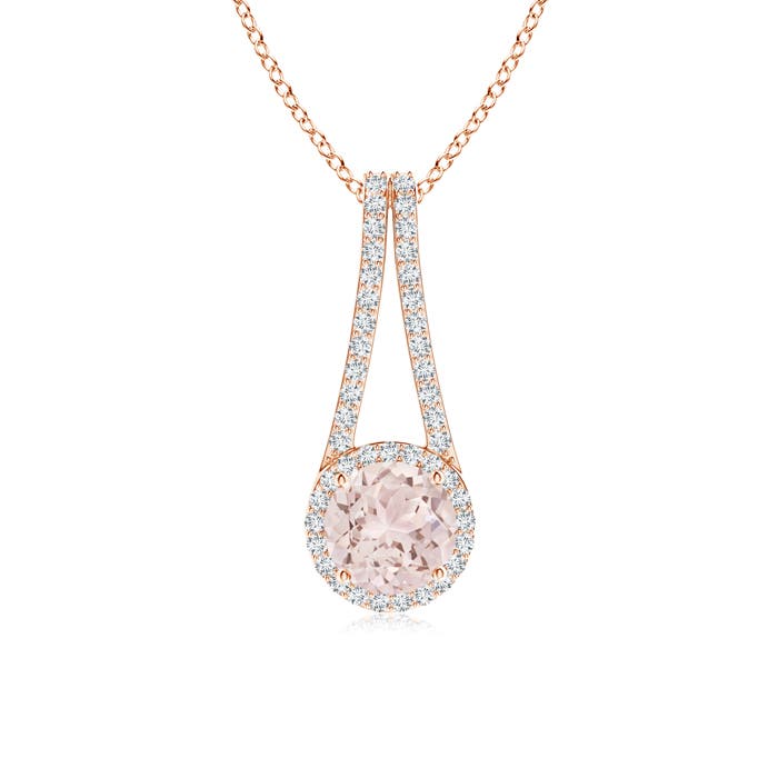 A - Morganite / 1.37 CT / 14 KT Rose Gold