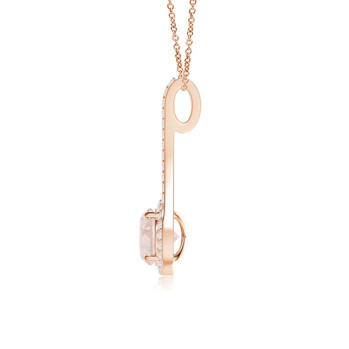 A - Morganite / 1.37 CT / 14 KT Rose Gold