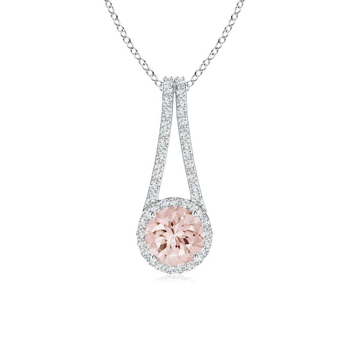 AA - Morganite / 1.37 CT / 14 KT White Gold