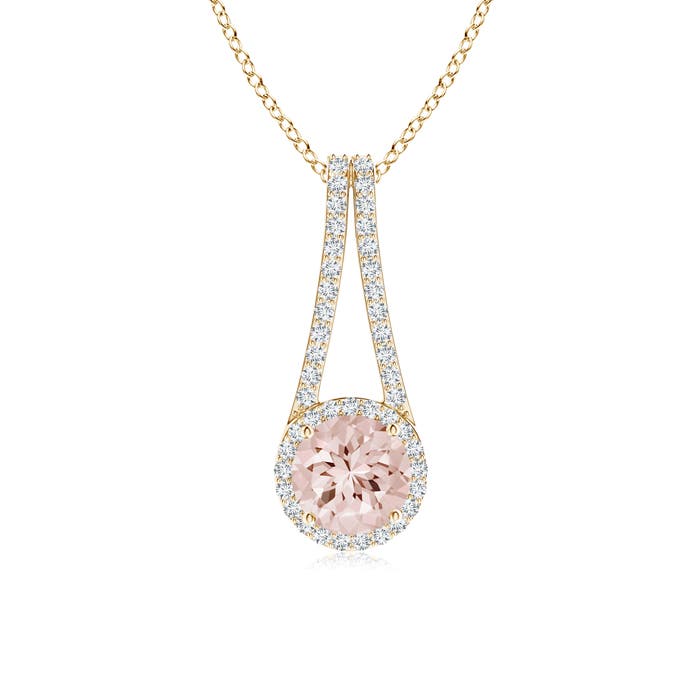 AA - Morganite / 1.37 CT / 14 KT Yellow Gold