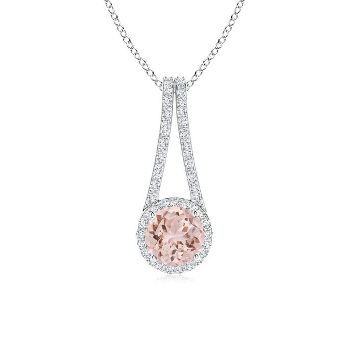 AAA - Morganite / 1.37 CT / 14 KT White Gold