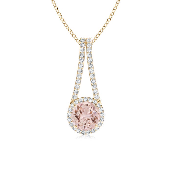 AAA - Morganite / 1.37 CT / 14 KT Yellow Gold