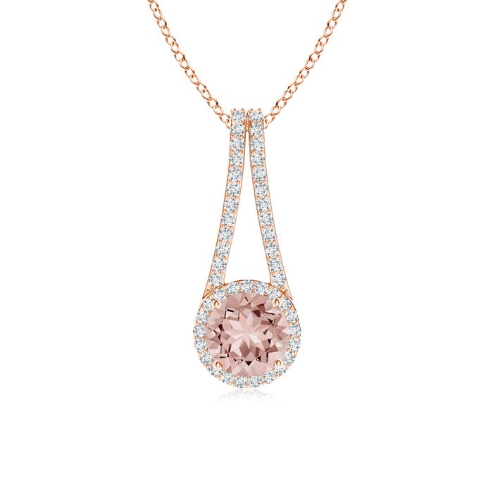 AAAA - Morganite / 1.37 CT / 14 KT Rose Gold