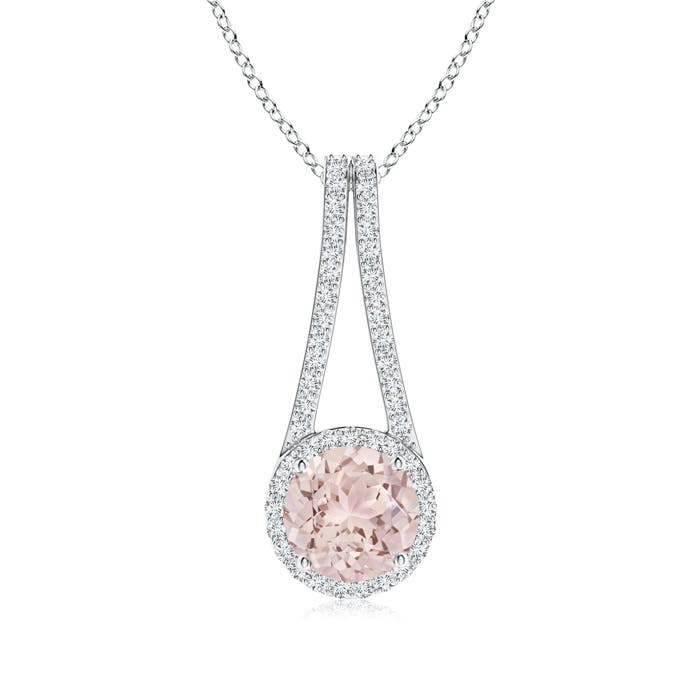 A - Morganite / 2.03 CT / 14 KT White Gold