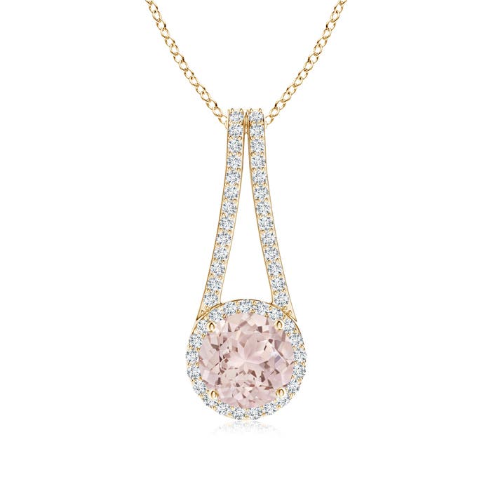 A - Morganite / 2.03 CT / 14 KT Yellow Gold