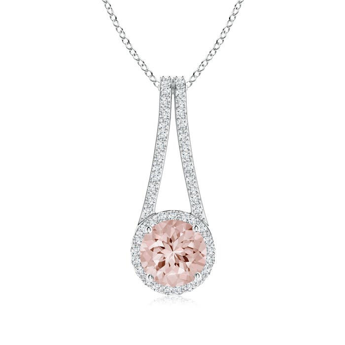 AA - Morganite / 2.03 CT / 14 KT White Gold