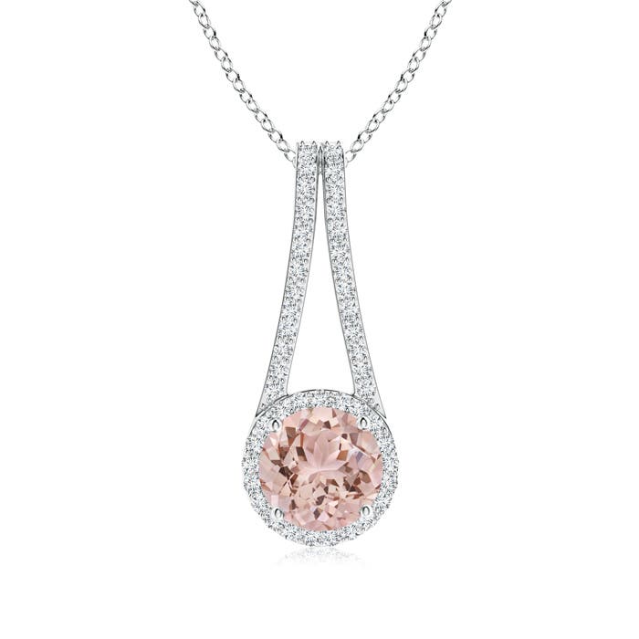 AAA - Morganite / 2.03 CT / 14 KT White Gold