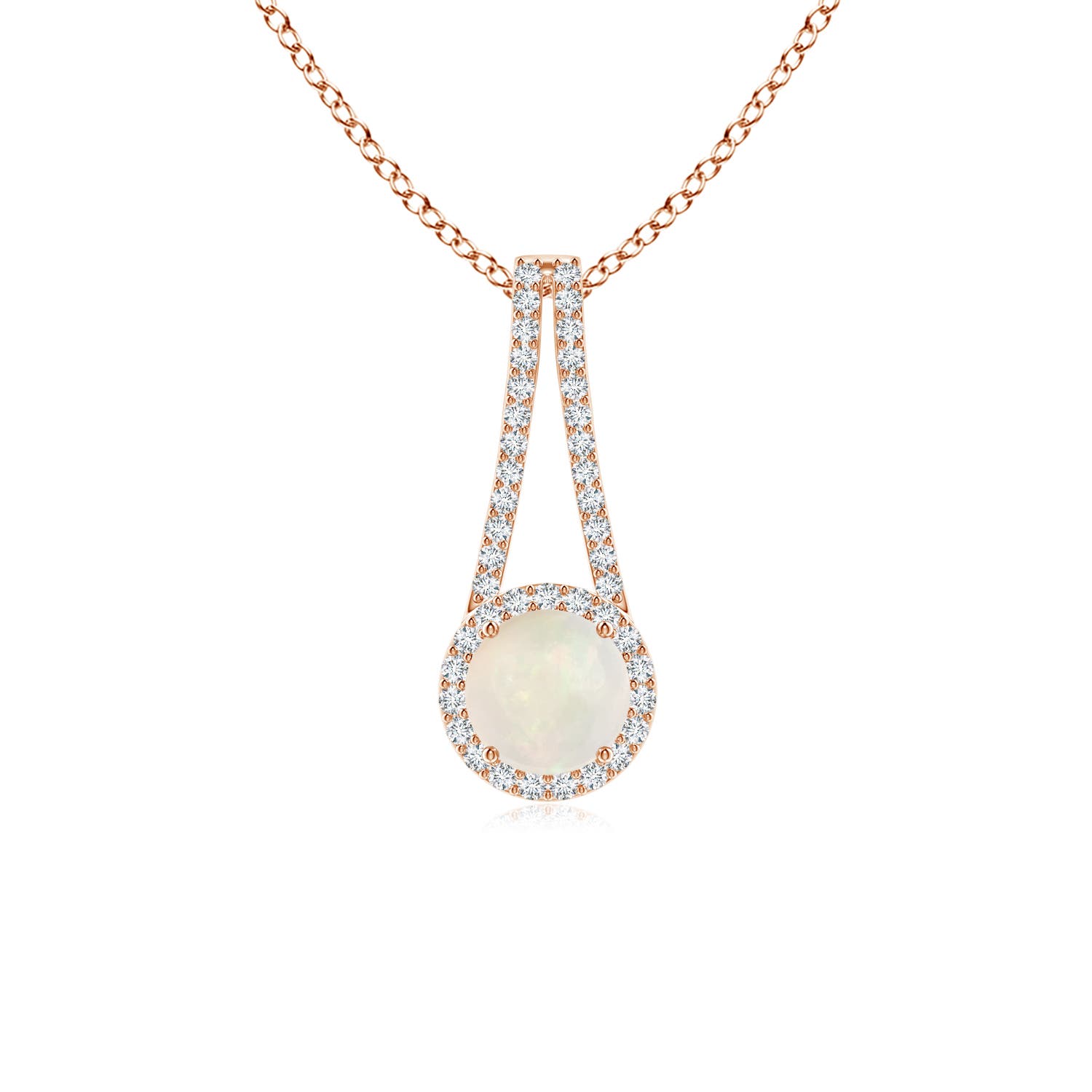 A - Opal / 0.72 CT / 14 KT Rose Gold