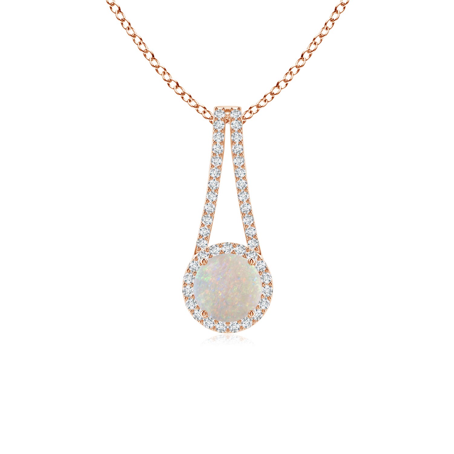 AA - Opal / 0.72 CT / 14 KT Rose Gold