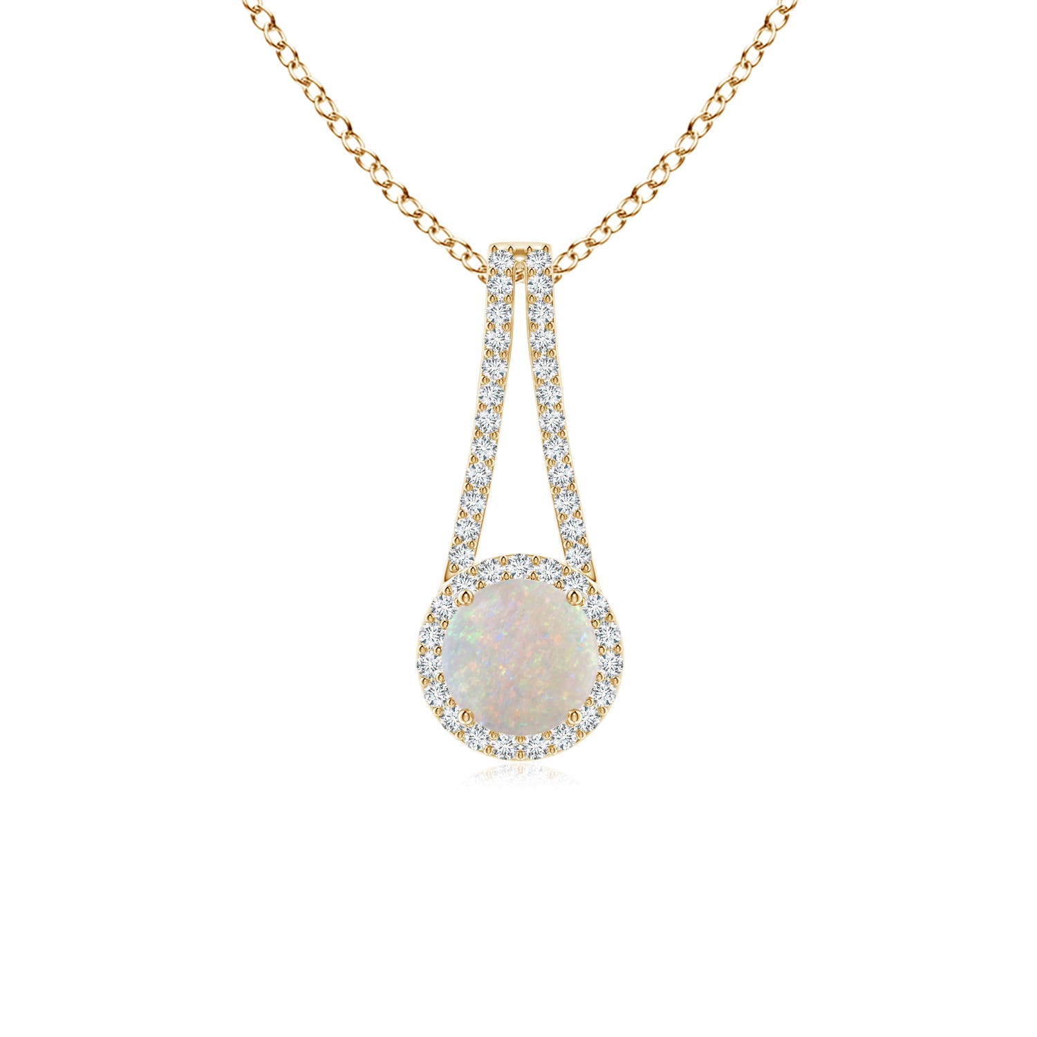 AA - Opal / 0.72 CT / 14 KT Yellow Gold