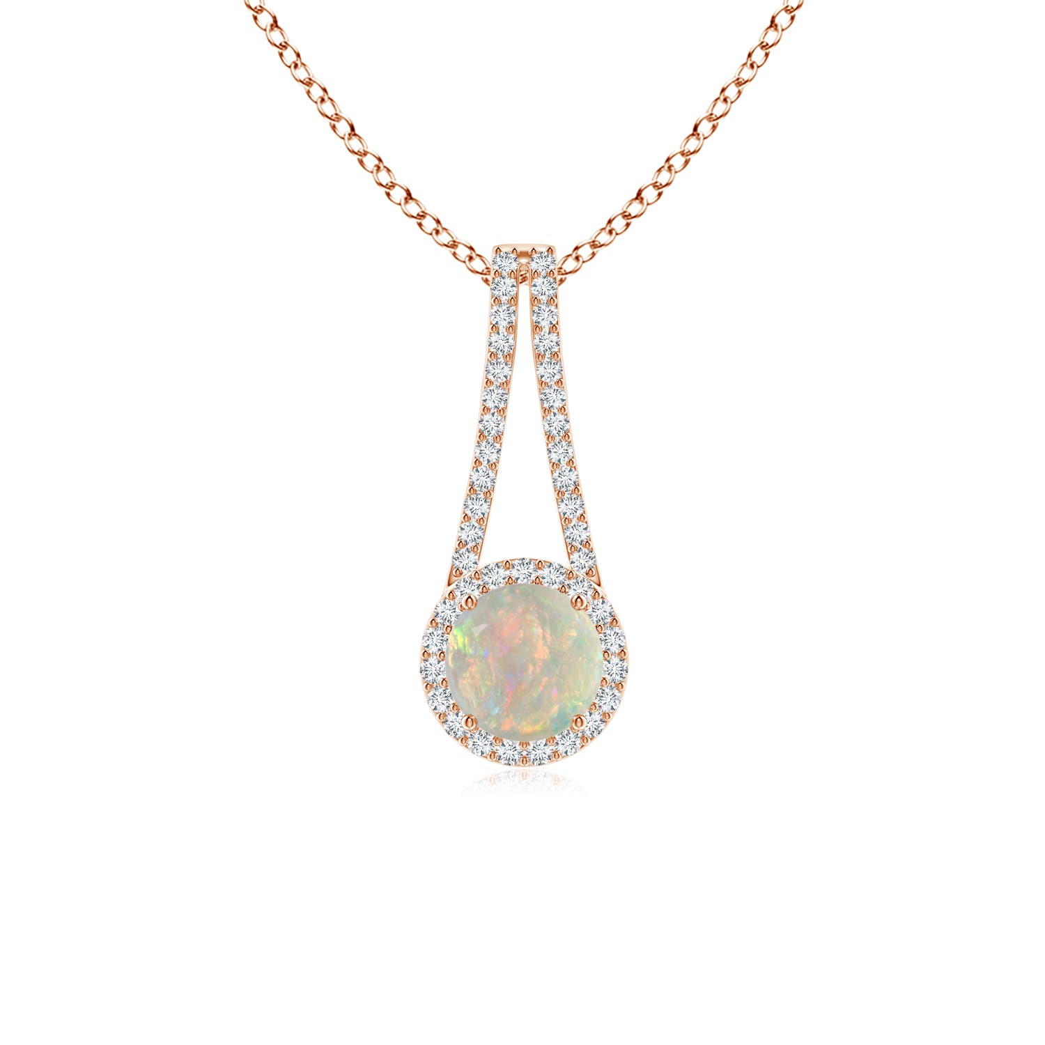 AAAA - Opal / 0.72 CT / 14 KT Rose Gold