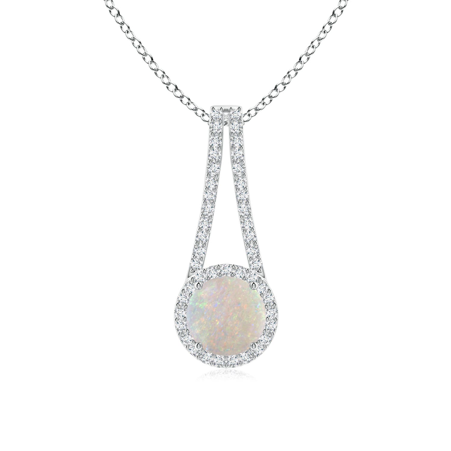 AA - Opal / 1.02 CT / 14 KT White Gold