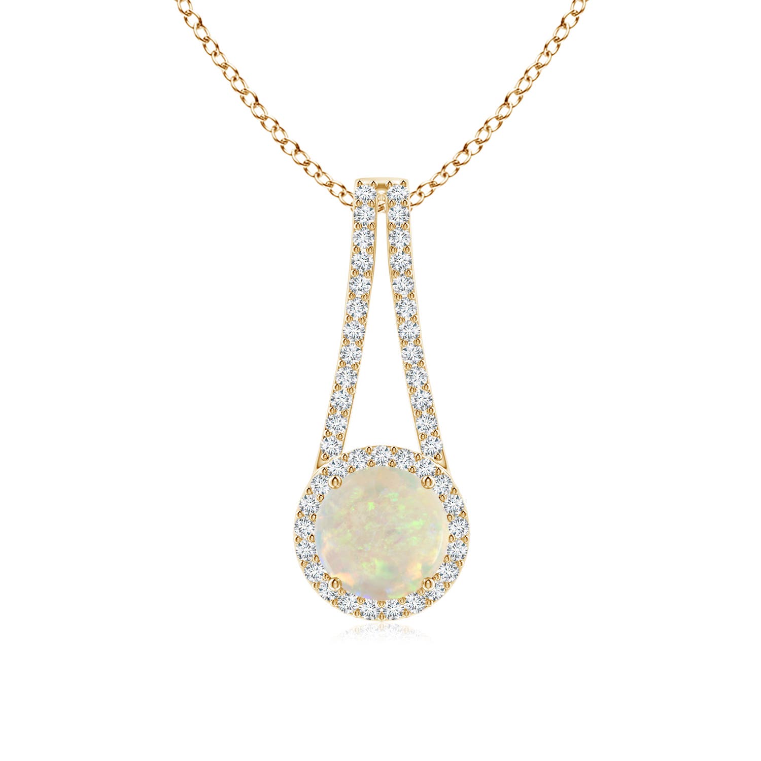 AAA - Opal / 1.02 CT / 14 KT Yellow Gold