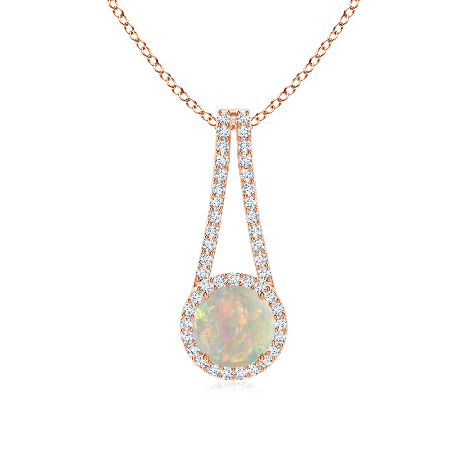 AAAA - Opal / 1.02 CT / 14 KT Rose Gold