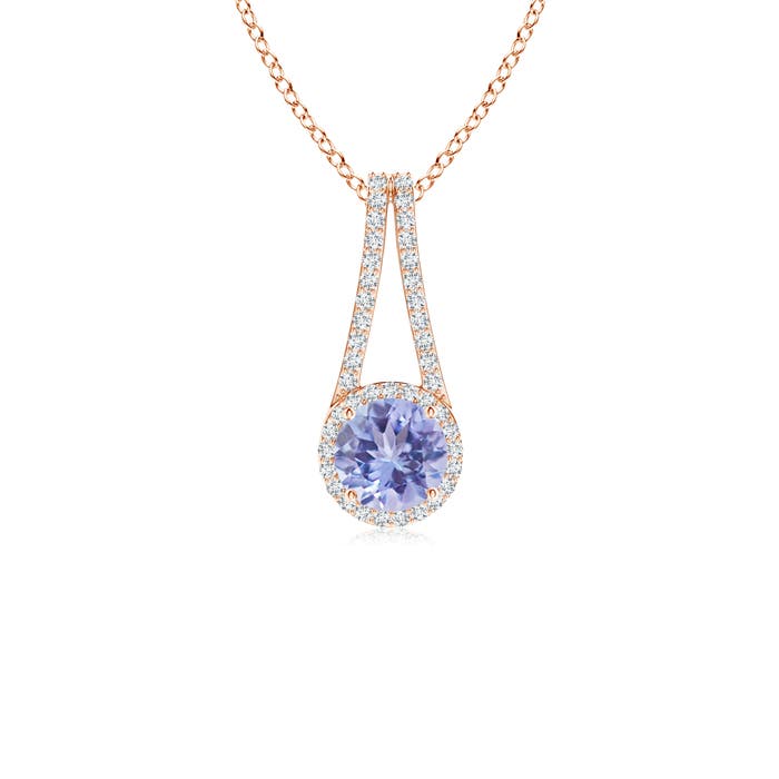 A - Tanzanite / 1.12 CT / 14 KT Rose Gold