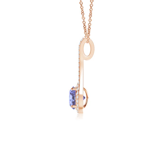 A - Tanzanite / 1.12 CT / 14 KT Rose Gold