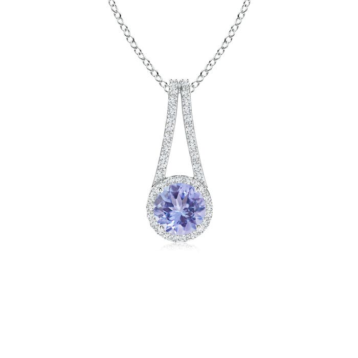 A - Tanzanite / 1.12 CT / 14 KT White Gold