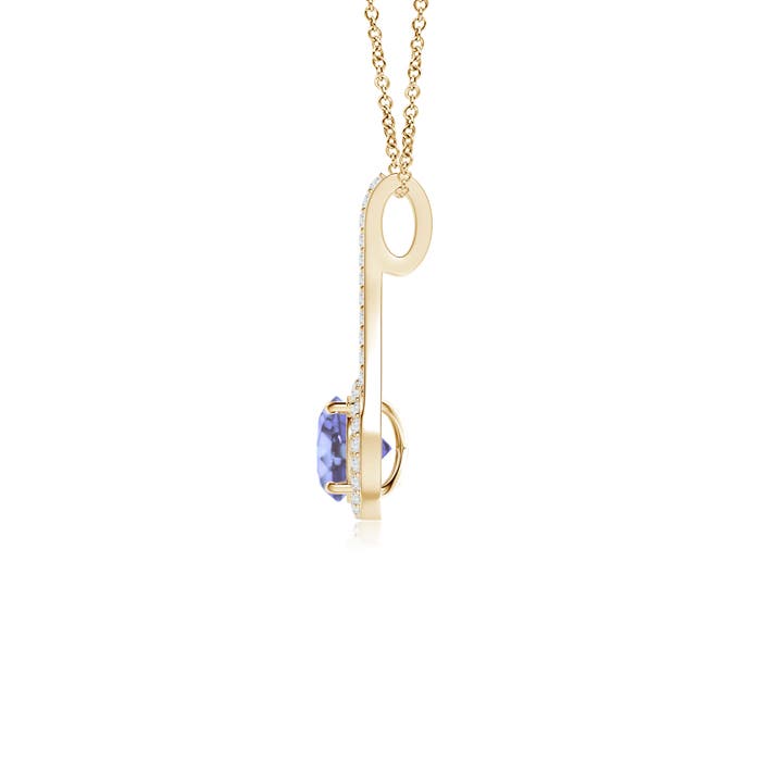 A - Tanzanite / 1.12 CT / 14 KT Yellow Gold