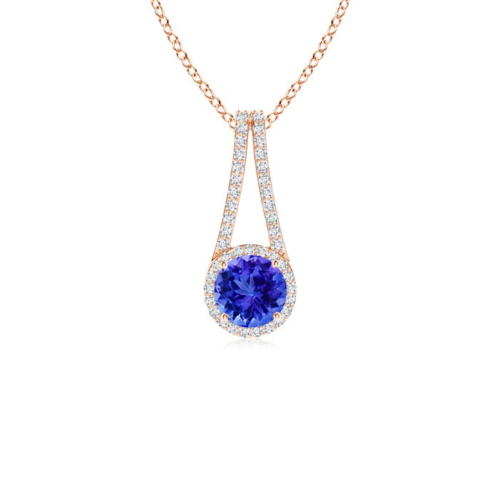 AAA - Tanzanite / 1.12 CT / 14 KT Rose Gold