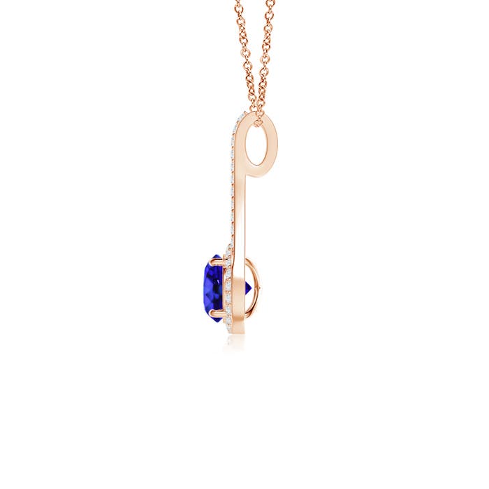 AAA - Tanzanite / 1.12 CT / 14 KT Rose Gold