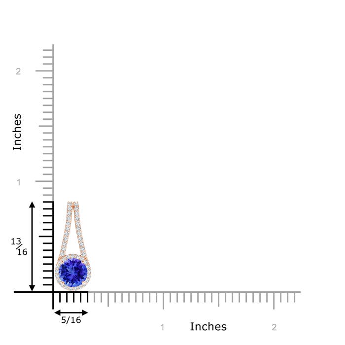 AAA - Tanzanite / 1.12 CT / 14 KT Rose Gold