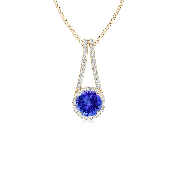 AAA - Tanzanite / 1.12 CT / 14 KT Yellow Gold