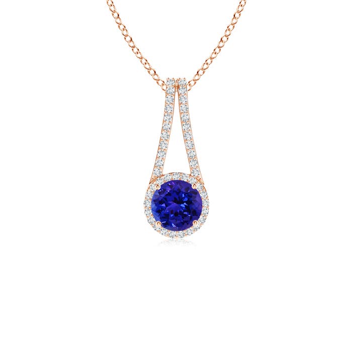 AAAA - Tanzanite / 1.12 CT / 14 KT Rose Gold