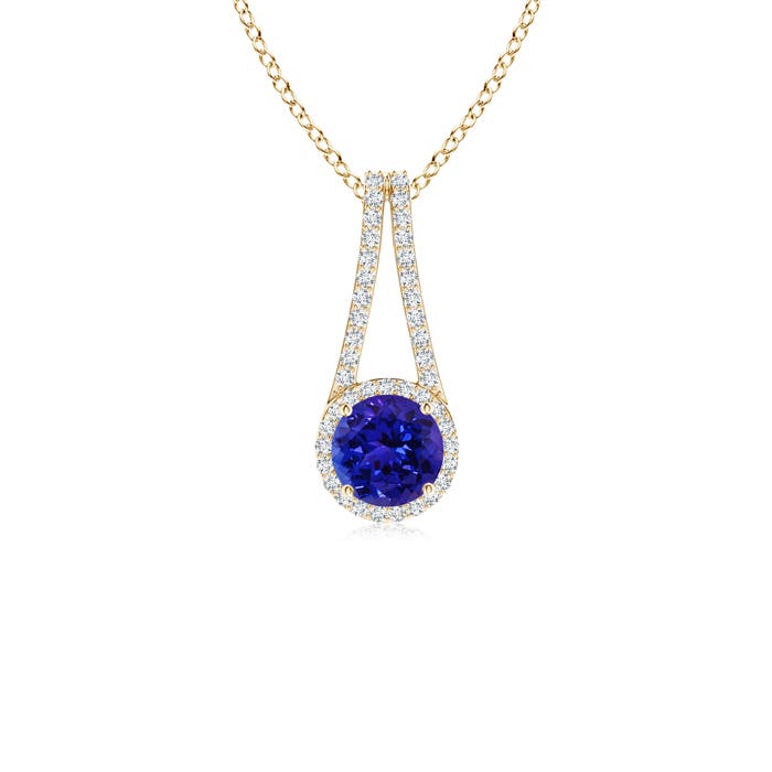 AAAA - Tanzanite / 1.12 CT / 14 KT Yellow Gold