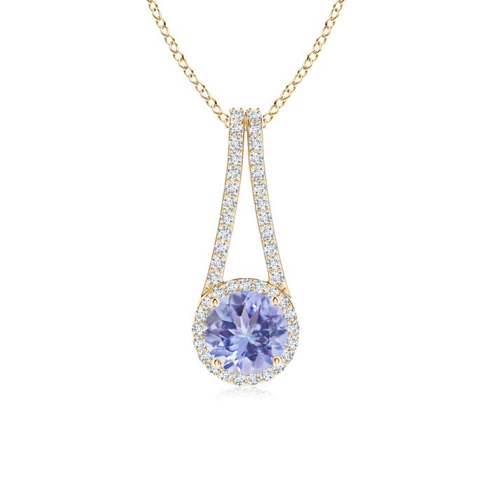 A - Tanzanite / 1.72 CT / 14 KT Yellow Gold