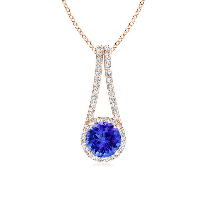 AAA - Tanzanite / 1.72 CT / 14 KT Rose Gold