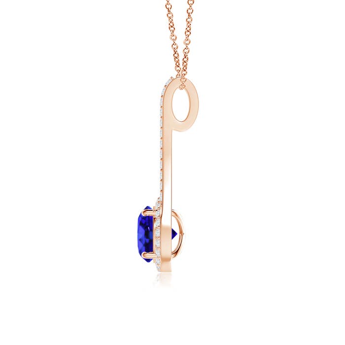 AAA - Tanzanite / 1.72 CT / 14 KT Rose Gold