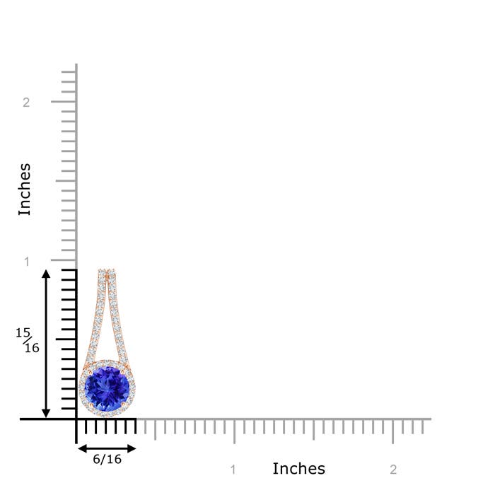 AAA - Tanzanite / 1.72 CT / 14 KT Rose Gold