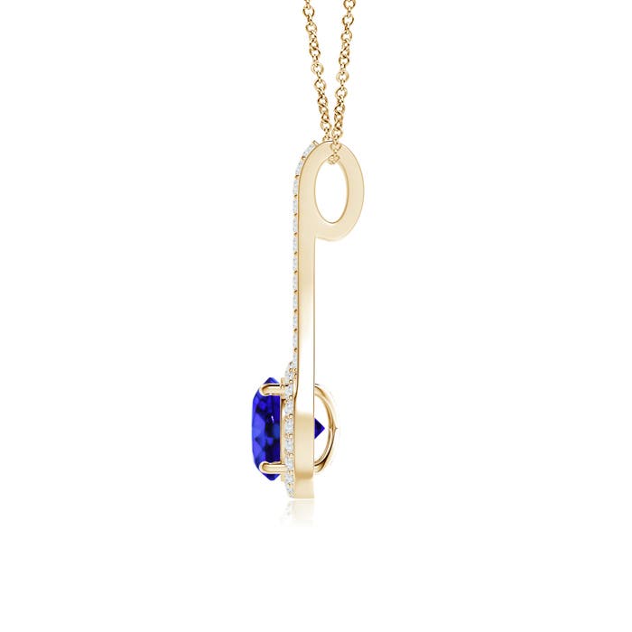 AAA - Tanzanite / 1.72 CT / 14 KT Yellow Gold