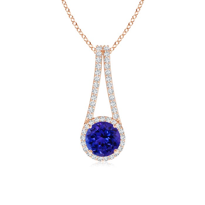 AAAA - Tanzanite / 1.72 CT / 14 KT Rose Gold