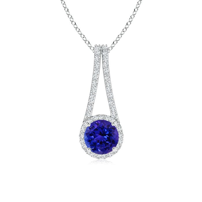 AAAA - Tanzanite / 1.72 CT / 14 KT White Gold