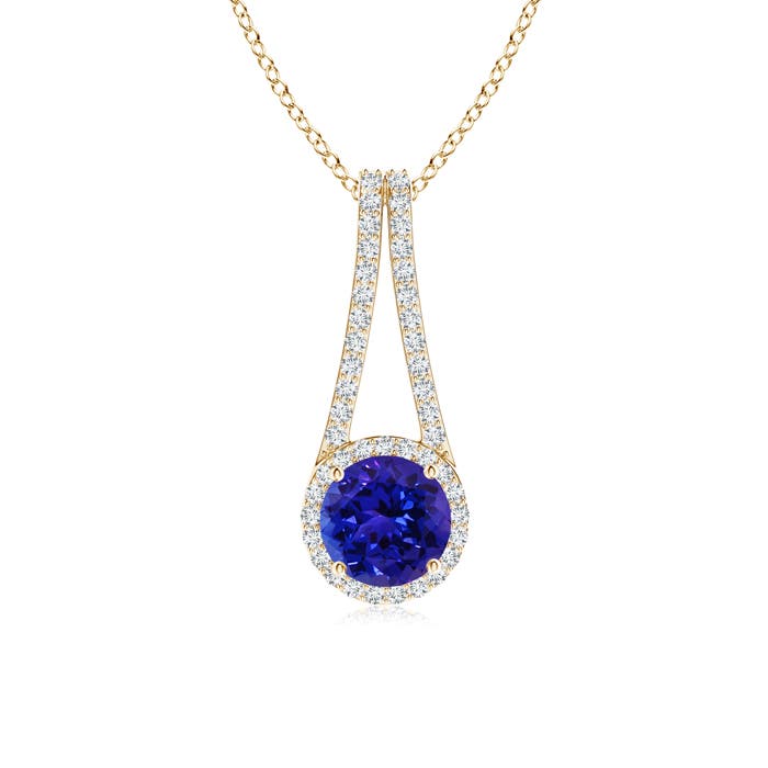 AAAA - Tanzanite / 1.72 CT / 14 KT Yellow Gold