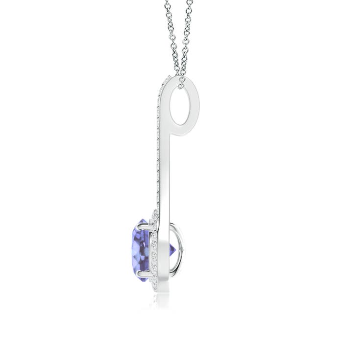 A - Tanzanite / 2.18 CT / 14 KT White Gold