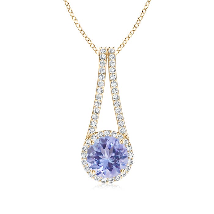 A - Tanzanite / 2.18 CT / 14 KT Yellow Gold