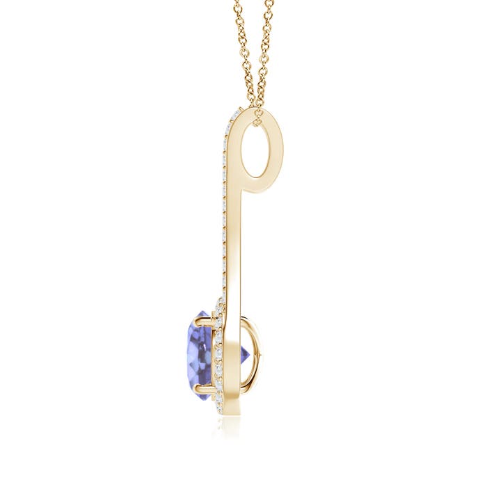 A - Tanzanite / 2.18 CT / 14 KT Yellow Gold