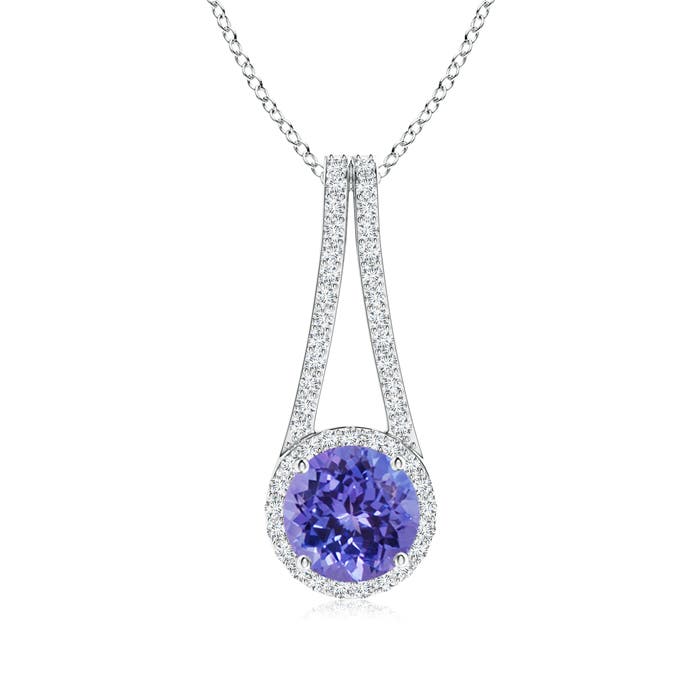 AA - Tanzanite / 2.18 CT / 14 KT White Gold