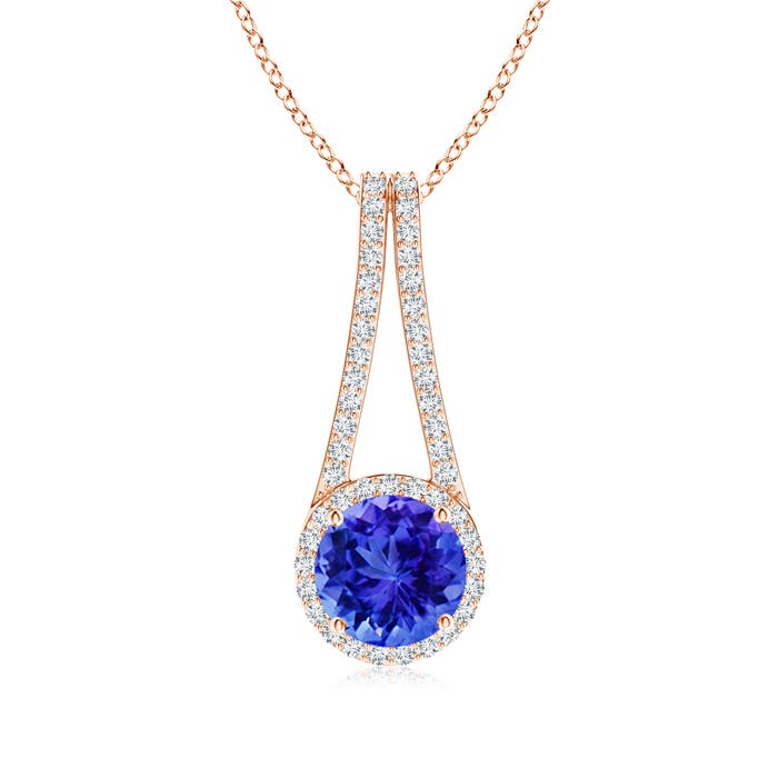 AAA - Tanzanite / 2.18 CT / 14 KT Rose Gold