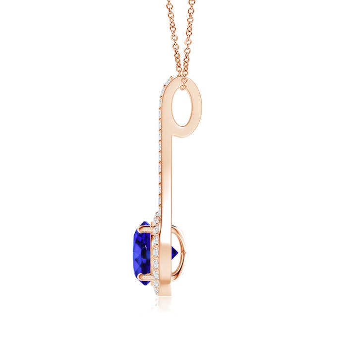 AAA - Tanzanite / 2.18 CT / 14 KT Rose Gold