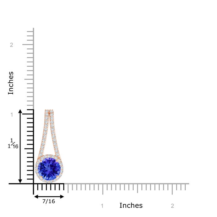 AAA - Tanzanite / 2.18 CT / 14 KT Rose Gold